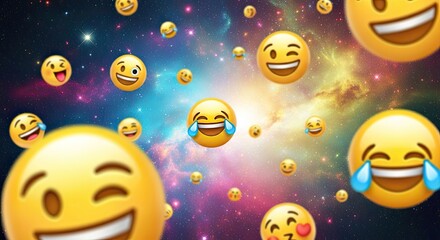 Naklejka premium A vibrant galaxy scene with a multitude of stars and celestial bodies, creating a sense of awe and wonder.