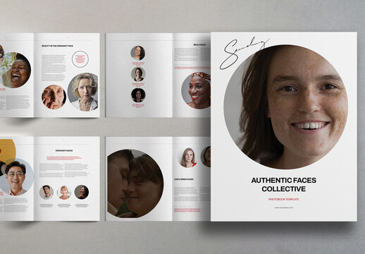 White and Soft Beige Minimal Editorial Photography Portfolio Brochure Layout