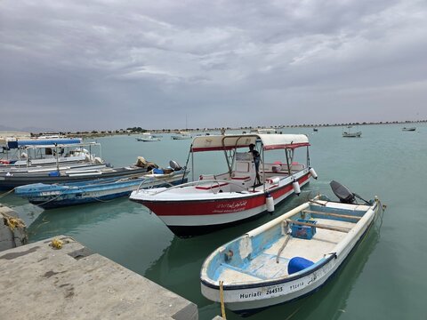 Yanbu, Saudi Arabia, 24 April 2026 - Tourist and fishing boats anchored at the scenic jetty in Yanbu, a beautiful coastal city along the Red Sea in Saudi Arabia.