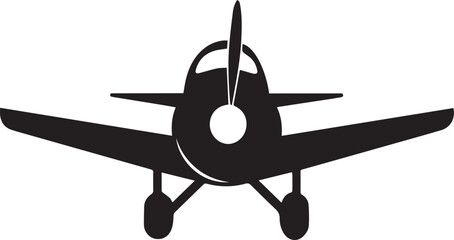 Aircraft silhouette vector, black and white silhouette vector illustration © Png Studio