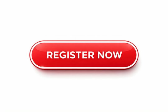 Vibrant red call-to-action button labeled register now