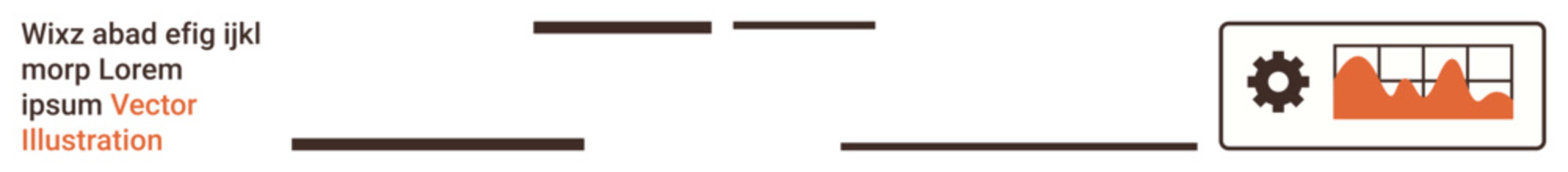 Data analysis, performance metrics, team collaboration, software operations, statistical trends, digital tools. Gear and graph icon with text elements. Data analysis and performance metrics concept