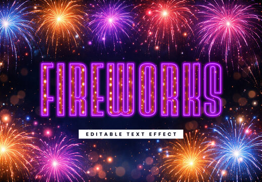 Fireworks Text Effect