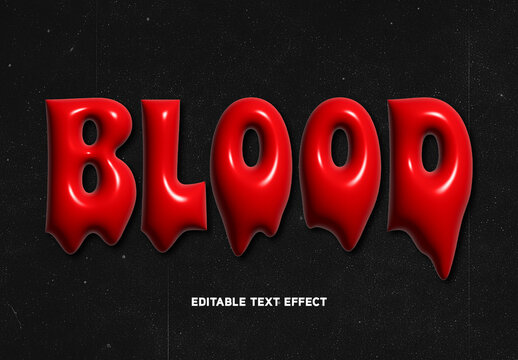 Blood Text Effect
