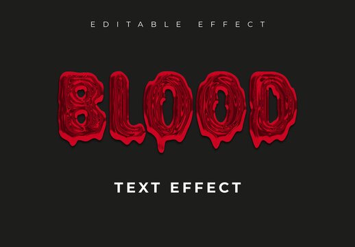 Blood Text Effect