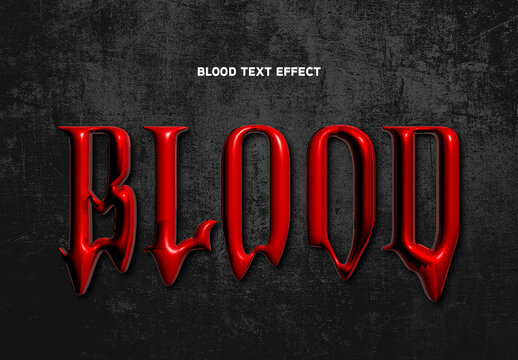Blood Text Effect