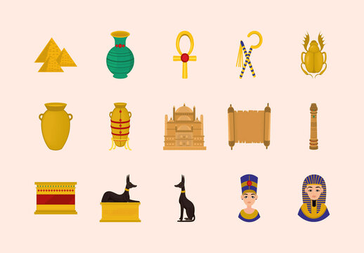 Egypt Culture Illustration Set