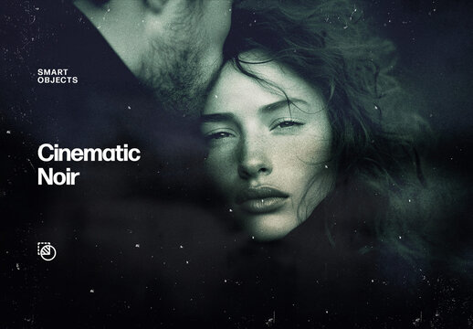 Cinematic Photo Effect &ndash; Noir for Album Cover & Social Media (PSD)