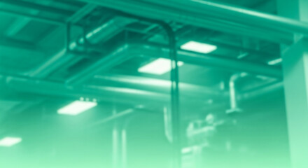 Obraz premium Industrial piping systems for heavy industry, technology, and manufacturing with a blurred background for advertising hero banner copy space