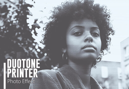 Duotone Printer Photo Effect