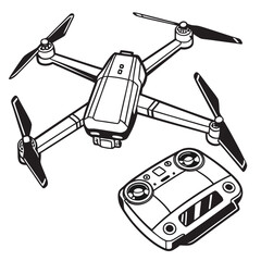 Drone with remote controller © Manna