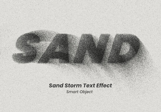 Sand Storm Text Effect