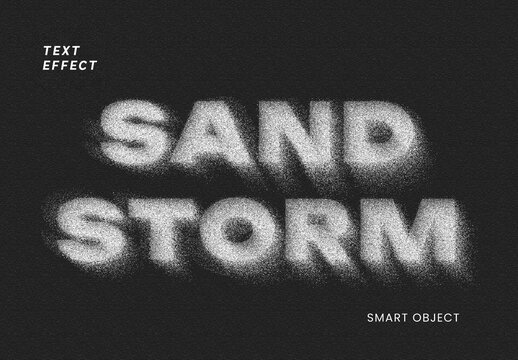 Sand Storm Text Effect