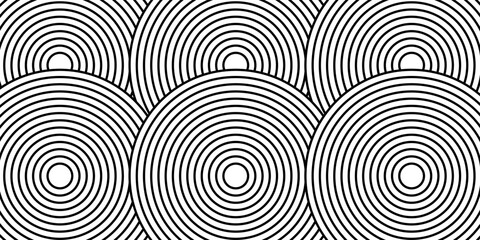 Fototapeta premium Abstract gold circle lines on dark background. Geometric stripe line art design. illustrastration