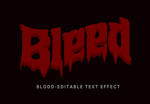 Blood Text Effect