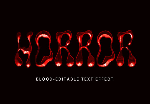 Blood Text Effect