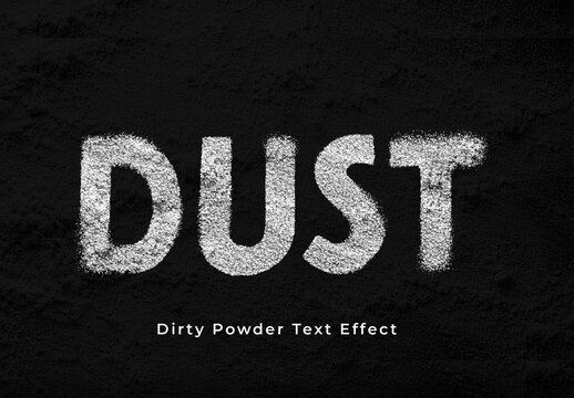 Dirty Powder Text Effect