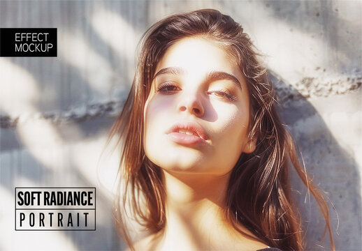 Soft Radiance Portrait Effect Mockup