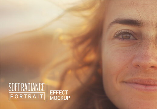 Soft Radiance Portrait Effect Mockup