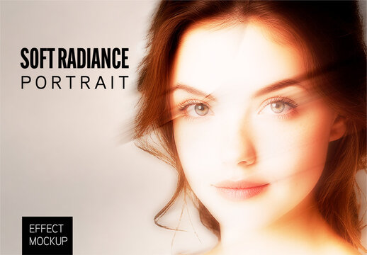 Soft Radiance Portrait Effect Mockup