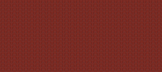 Terracotta roof tiles seamless pattern, featuring an interlocking design for backgrounds. ©  MVectors