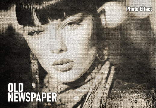 Old Newspaper Photo Effect