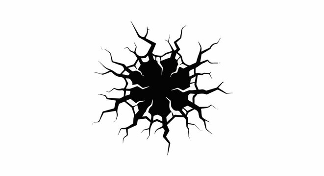 Abstract black web-like pattern radiating outwards from a dark center