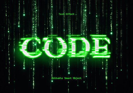 Code Matrix Text Effect