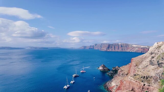 サントリーニ島の美しい風景
