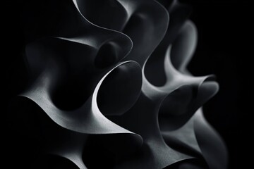 Naklejka premium abstract techno shapes forming in darkness
