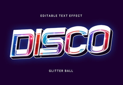 Glitter Ball Text Effect