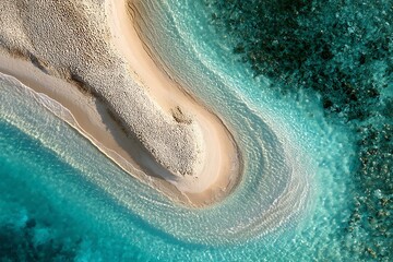 Fototapeta premium sand patterns shaped by waves