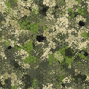 Painted cover training repetitive texture. Warrior vector seamless pattern.