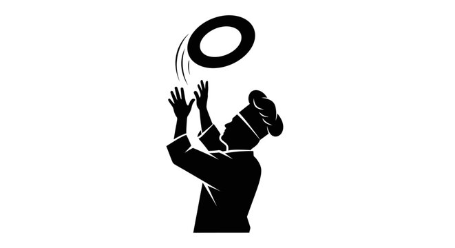 Person Playing Frisbee in Air.