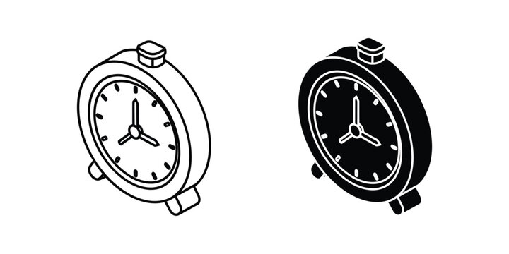 Two different analog stopwatches with contrasting face designs and knobs on top