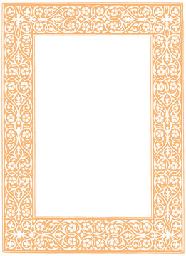 Vintage Gothic Ornamental Frame PNG, Quatrefoil Decorative Border, Medieval Style Frame