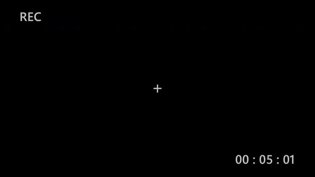 Clean Recording Overlay with REC Indicator and Timecode, Minimal Camera UI for Cinematic Video Editing