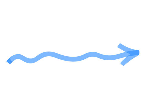 Editable Illustrator highlighter and marker arrow line vector set