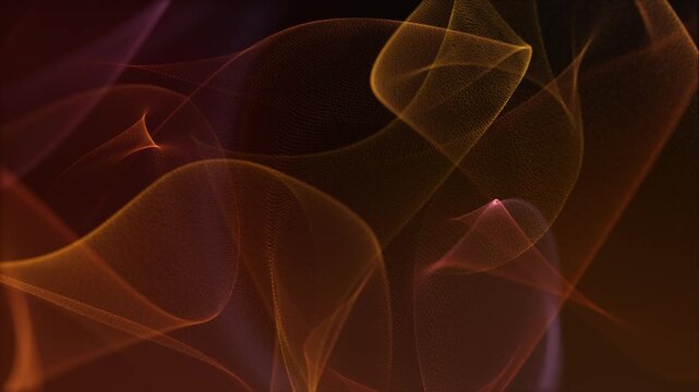 Fire Close-up. Abstract Flames. Abstract fire wave flow. Orange luminous plasma motion. Glowing heat energy field. Fluid flame pattern in dark space. Smooth seamless loop dynamic backdrop.