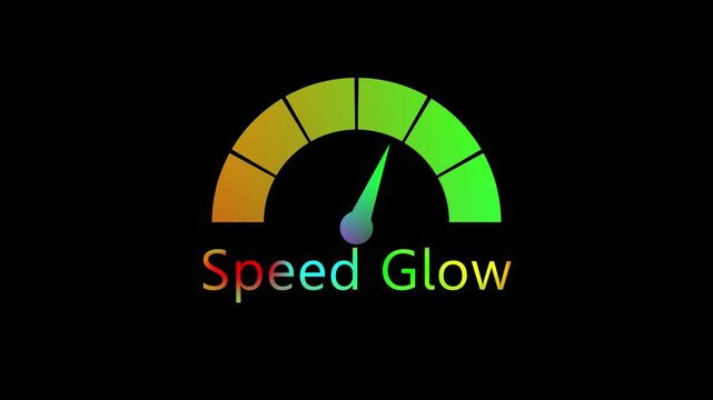 credit score rating moving needle animation on black background, credit score meter animated. Colorful Speedometer or Tachometer Motion Progress on a transparent background .