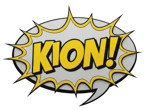 Comic sound effect png burst bubble png Yellow comic text bubble png dynamic isolated transparent background image