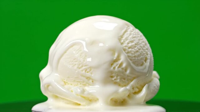 Video captures a white jade sculpture on a green background