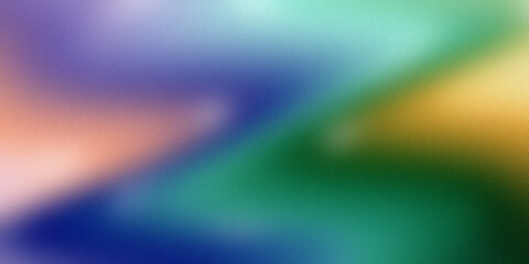 Obraz premium Abstract blurred background with multicolor gradient and grainy texture