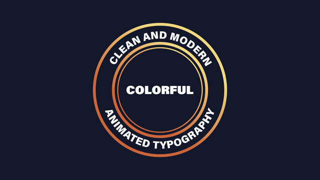 Clean and Modern Animated Typography