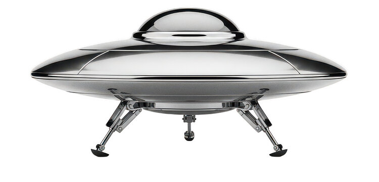 Silver ufo png metallic ufo png chrome ufo png shiny ufo png alien ufo png isolated transparent background image