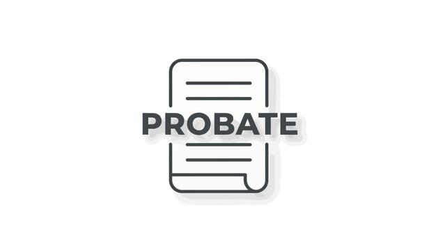 Probate, estate planning, law, document icon, vector