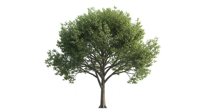 Rain tree isolated on white background.