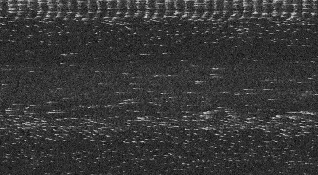 Retro VHS tape glitch effect with signal loss and static noise, analog television distortion background for creative media and digital artwork.