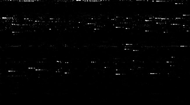 VHS static distortion with analog glitch lines and noise interference, retro television screen error background texture for design use.
