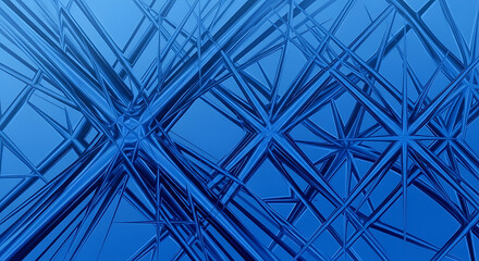 Obraz premium blue geometric lines pattern on transparent background high quality professional detailed modern
